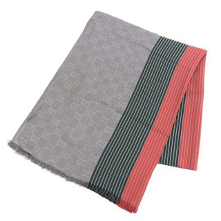 グッチ マフラー/ショール(レディース)(グリーン・カーキ/緑色系)の