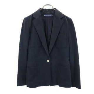 ラルフローレン(Ralph Lauren)のラルフローレン ストレッチ テーラードジャケット 9 黒 RALPH LAUREN レディース 【中古】  【230421】(ロングコート)