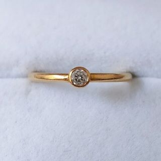 アーカー(AHKAH)のAHKAH アーカー ダイヤモンド ジェーン リング K18YG 0.05ct(リング(指輪))