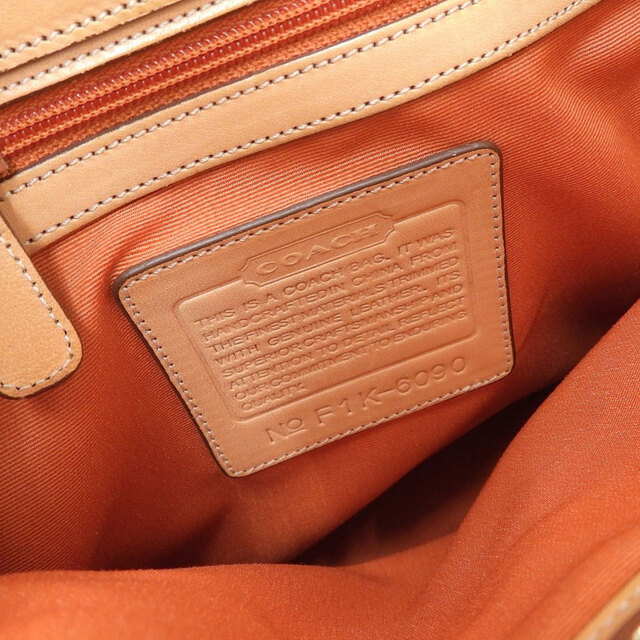 COACH コーチ ダークブラウン ブラック オレンジ 馬車 シグネチャー