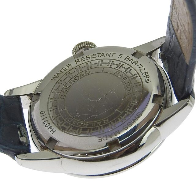 Hamilton(ハミルトン)の【本物保証】 ハミルトン HAMILTON レイルロード レディース クォーツ 電池 腕時計 12Pダイヤ ホワイトシェル文字盤 H403110 レディースのファッション小物(腕時計)の商品写真