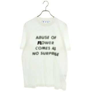 オフホワイト(OFF-WHITE)のオフホワイト JENNYHOLZER SHOW SLIM OMAA027G22JER017 シャドーロゴTシャツ メンズ L(Tシャツ/カットソー(半袖/袖なし))