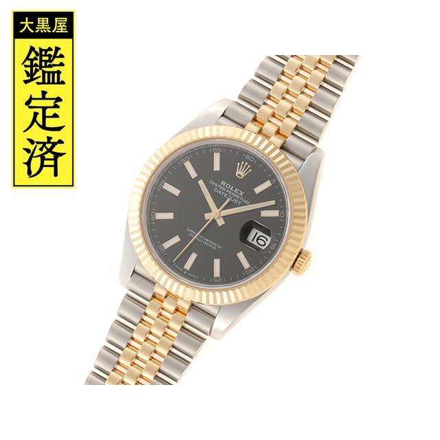 ショッピング値下げ ROLEX ロレックス デイトジャスト41 126333 SS YG 【437】 腕時計(アナログ) 