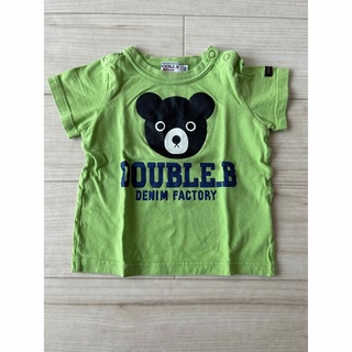 ダブルビー(DOUBLE.B)のダブルビーdouble.b半袖Tシャツ（グリーン）80cm(Ｔシャツ)