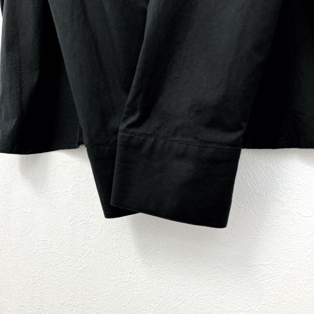 Max Mara(マックスマーラ)の大きいサイズ　マリナリナルディ　マックスマーラ　長袖　シャツブラウス　黒　美品 レディースのトップス(シャツ/ブラウス(長袖/七分))の商品写真