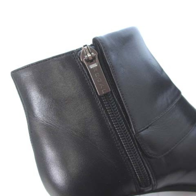 REGAL(リーガル)のリーガル ショートブーツ ブーティ マリンボタン レザー ブラック 22.0cm レディースの靴/シューズ(ブーツ)の商品写真