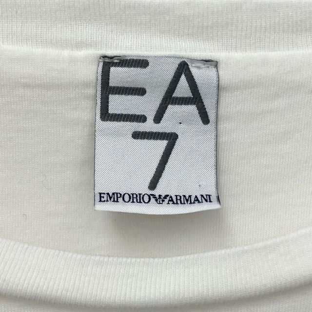 Emporio Armani(エンポリオアルマーニ)の人気 EMPORIO ARMANI EA7 フロント ビッグロゴ Tシャツ 白 メンズのトップス(Tシャツ/カットソー(半袖/袖なし))の商品写真