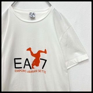 エンポリオアルマーニ(Emporio Armani)の人気 EMPORIO ARMANI EA7 フロント ビッグロゴ Tシャツ 白(Tシャツ/カットソー(半袖/袖なし))