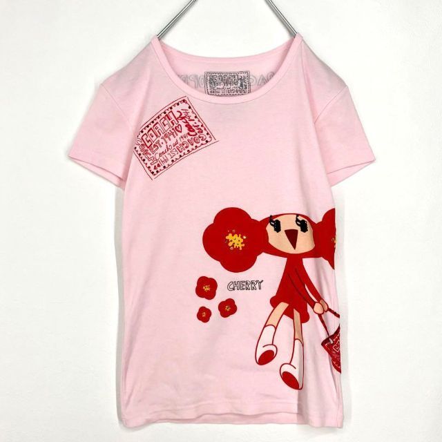 COACH(コーチ)のCOACH　コーチ　ポピーちゃん　半袖Tシャツ　ピンク　ビジュー　Sサイズ レディースのトップス(Tシャツ(半袖/袖なし))の商品写真