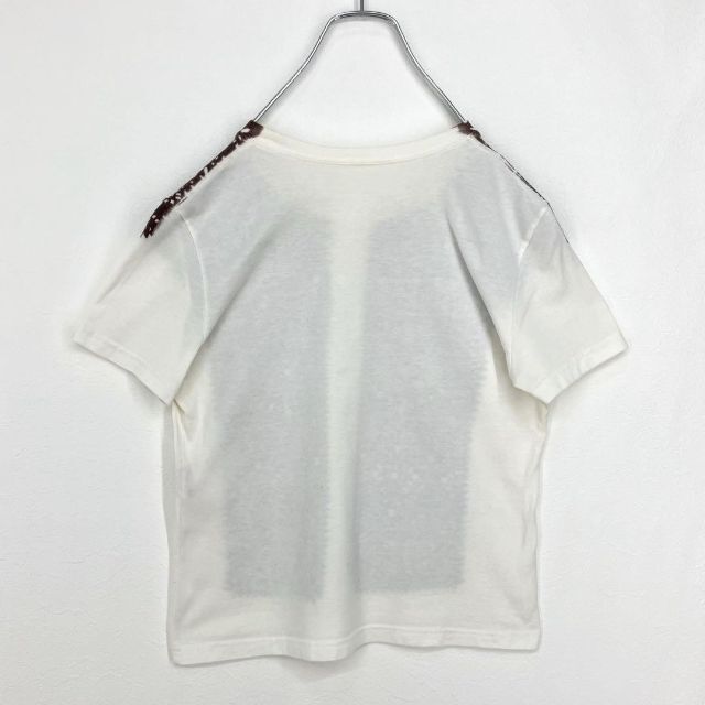 ISSEY MIYAKE(イッセイミヤケ)のイッセイミヤケ　HaaT　レースプリート　半袖Tシャツ　アイボリー　日本製 レディースのトップス(Tシャツ(半袖/袖なし))の商品写真