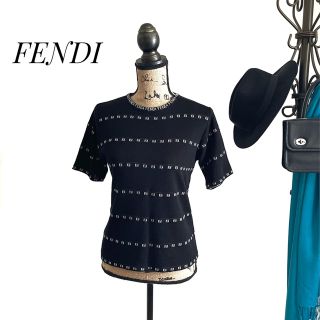 フェンディ(FENDI)のFENDI フェンディ セーター ブラック レディース 半袖(ニット/セーター)