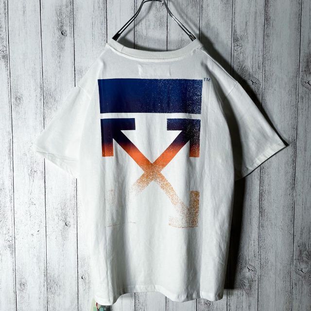 【新品】オフホワイト アローモチーフ ウーマン 両面ロゴ Tシャツ 即完売