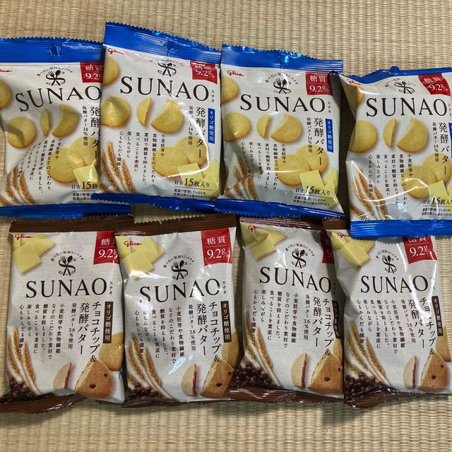 グリコ(グリコ)のSUNAO 発酵バター　チョコチップ 食品/飲料/酒の食品(菓子/デザート)の商品写真