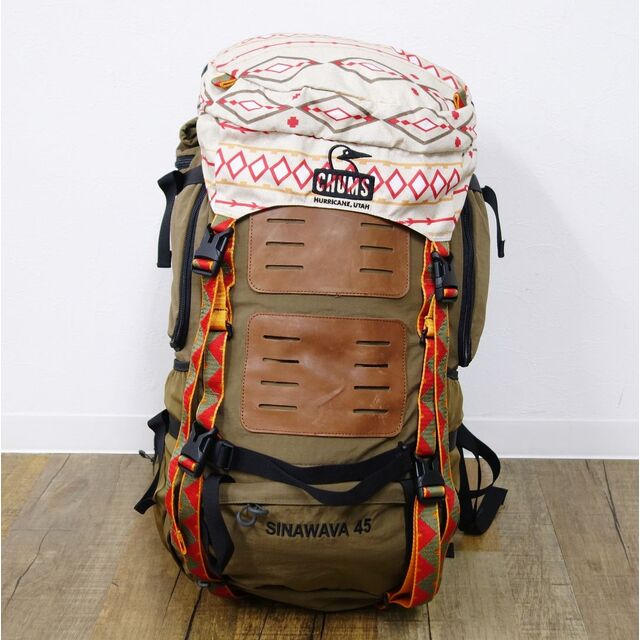 廃盤 希少 チャムス CHUMS SINAWAVA 45 シナワバ 45L ザック バックパック リュック 登山 アウトドア