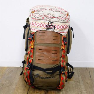 チャムス(CHUMS)の廃盤 希少 チャムス CHUMS SINAWAVA 45 シナワバ 45L ザック バックパック リュック 登山 アウトドア(バッグパック/リュック)