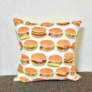 ハンバーガークッションカバー(インテリア雑貨)