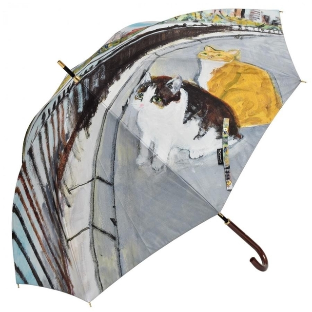 Manhattaner's(マンハッタナーズ)の超レア！ マンハッタナーズ  傘 雨傘 セントラルパーク かさ 猫 ネコ ねこ レディースのファッション小物(傘)の商品写真