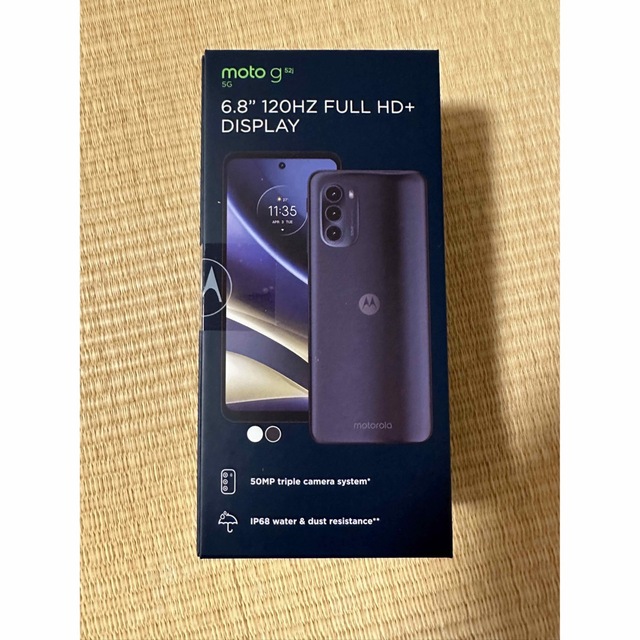 新品未開封 Motorola モトローラ moto g52j インクブラック 春先取りの