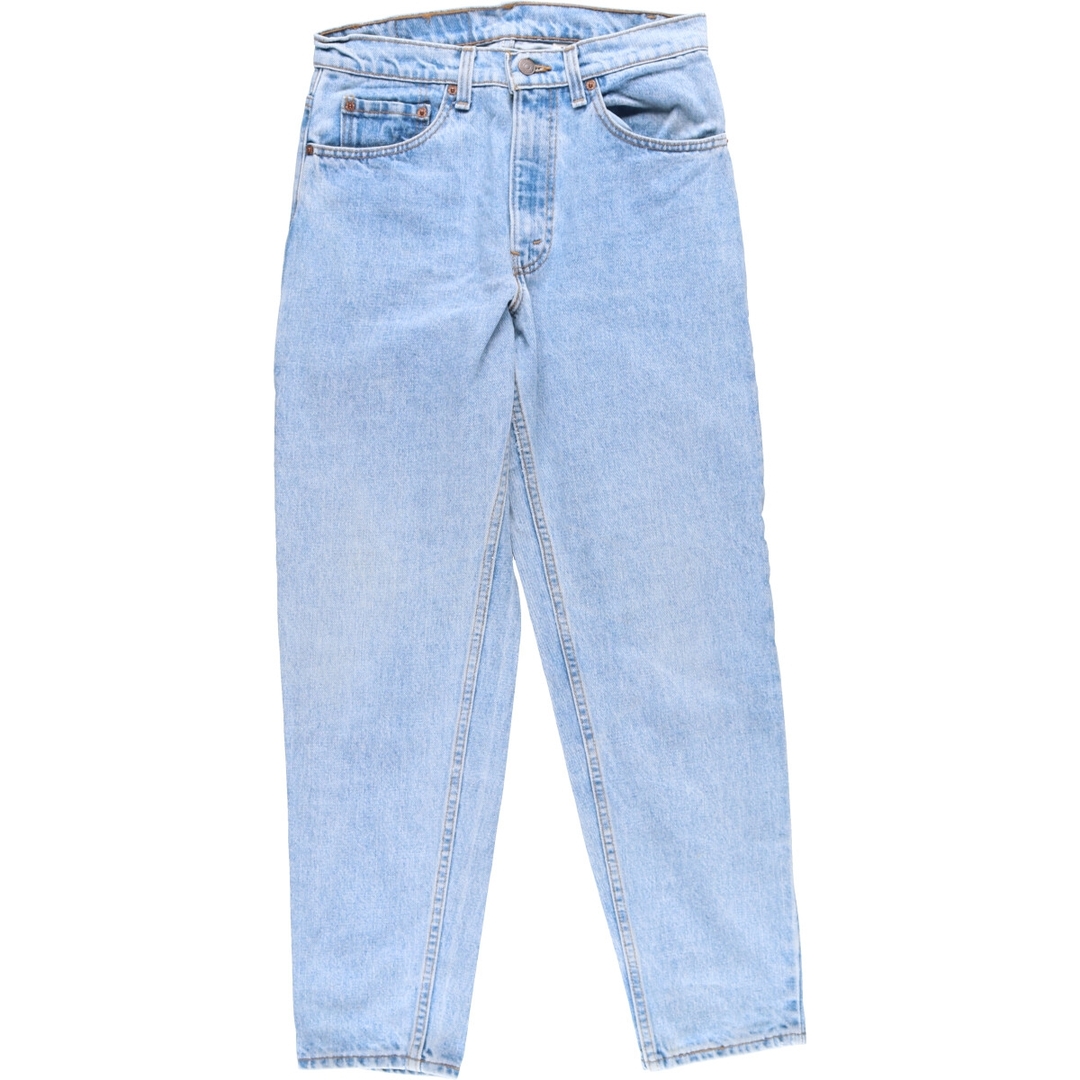 ブルー系青色柄90年代 リーバイス Levi's 550 RELAXED FIT TAPERED LEG テーパードジーンズ デニムパンツ USA製 メンズw31 ヴィンテージ /eaa331098