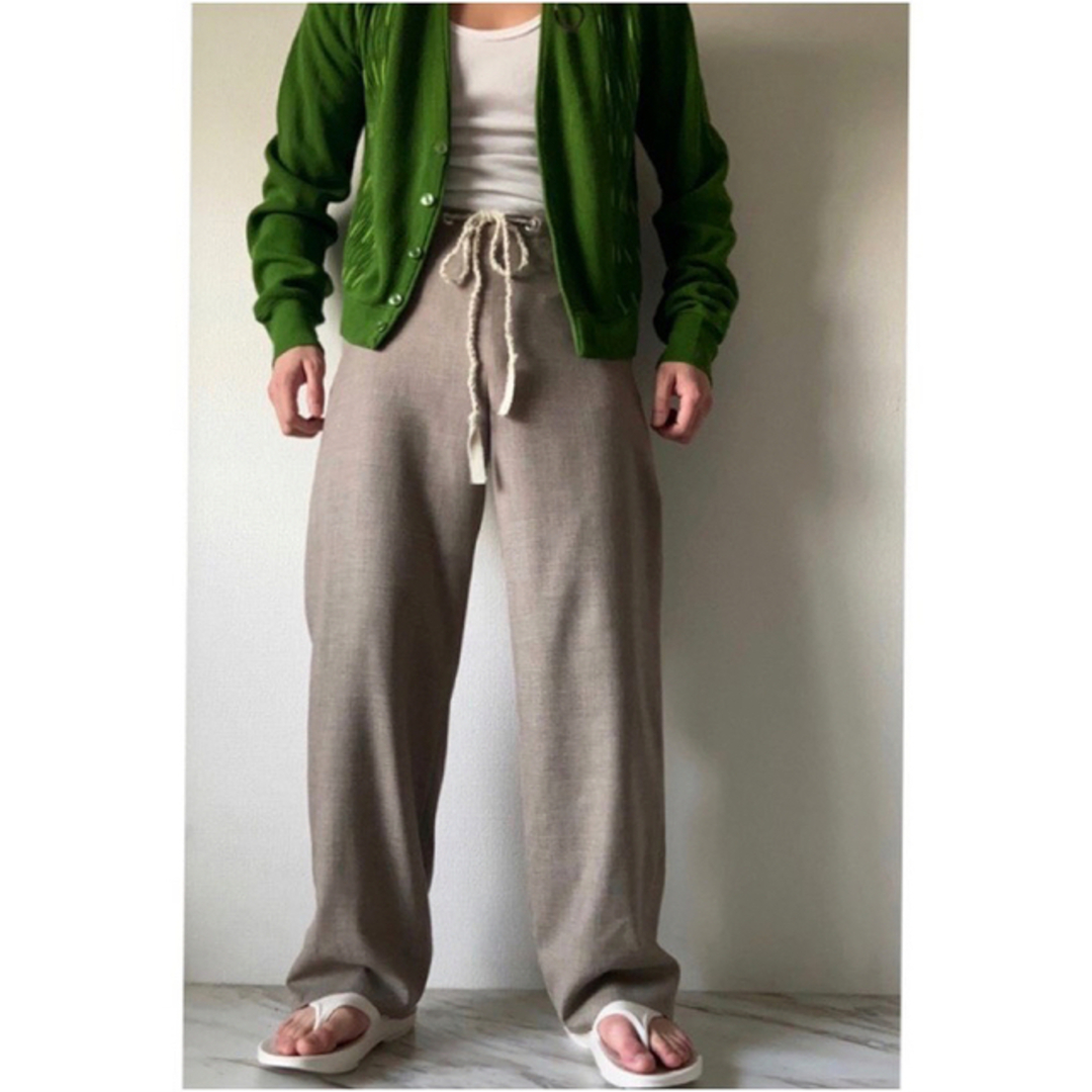 Class - 薄手 CLASS STIEGLITZ ヤク ベージュ ワイドパンツ スラックス