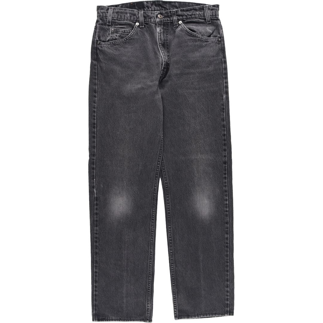 コットン100%色90年代 リーバイス Levi's 505 REGULAR FIT STRAIGHT LEG ブラックジーンズ テーパードデニムパンツ USA製 メンズw32 ヴィンテージ /eaa329204