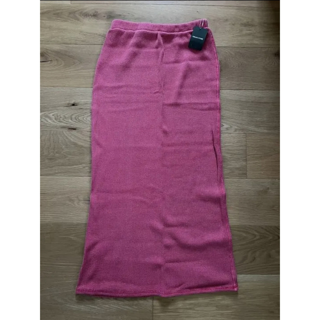 FREAK'S STORE(フリークスストア)のフリークスストア　ピグメントワッフルスカート　ピンク レディースのスカート(ロングスカート)の商品写真