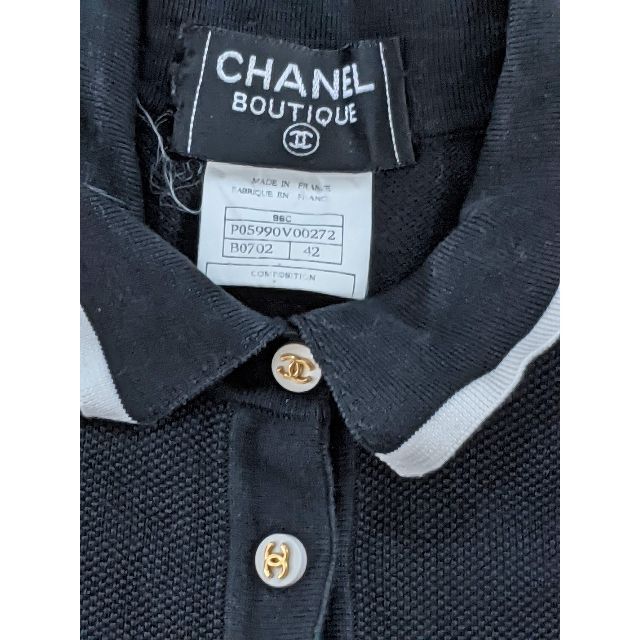 ♪CHANEL♪レアなポロワンピース♪人気のクロ♪ヴィンテージ♪入手困難
