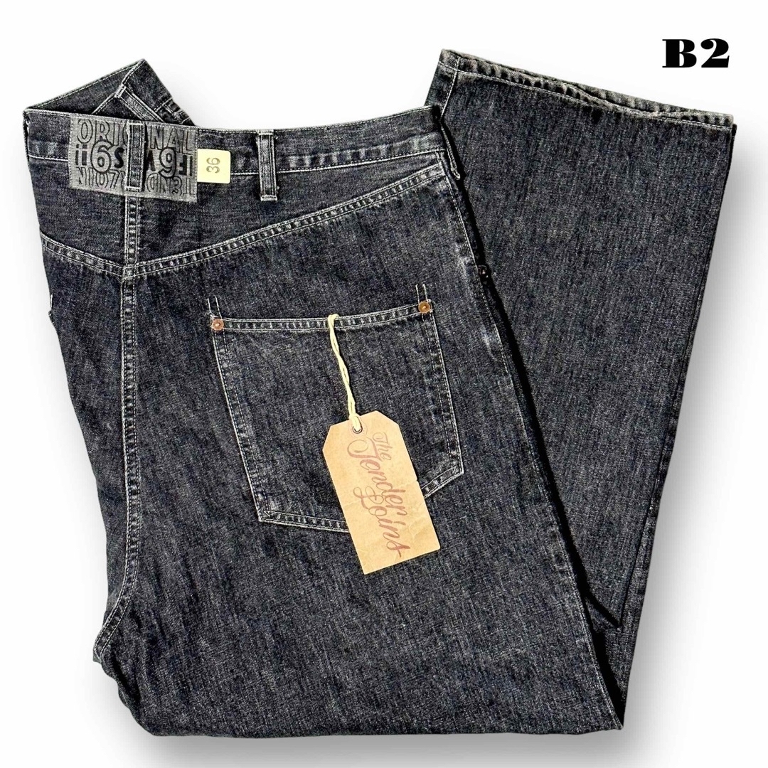 希少品! TENDERLOIN デニム パンツ ブラック ウォッシュ 黒 36 品質