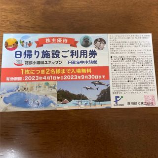 藤田観光　株主優待　日帰り施設ご利用券　1枚(水族館)