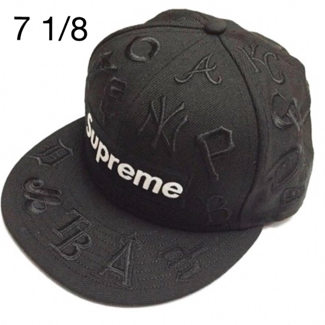 SUPREME MLB NEW ERA CAP Black 56.8cm - www.edxconsultores.com.br