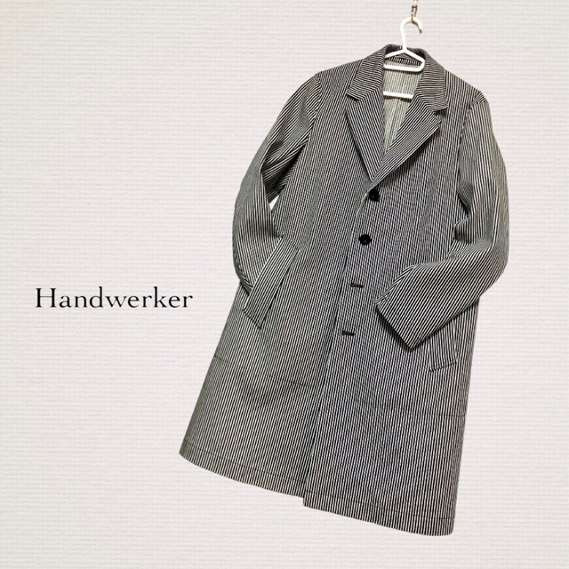 【新品】ASEEDONCLOUD Handwerker  ヒッコリーワークコート メンズのジャケット/アウター(カバーオール)の商品写真