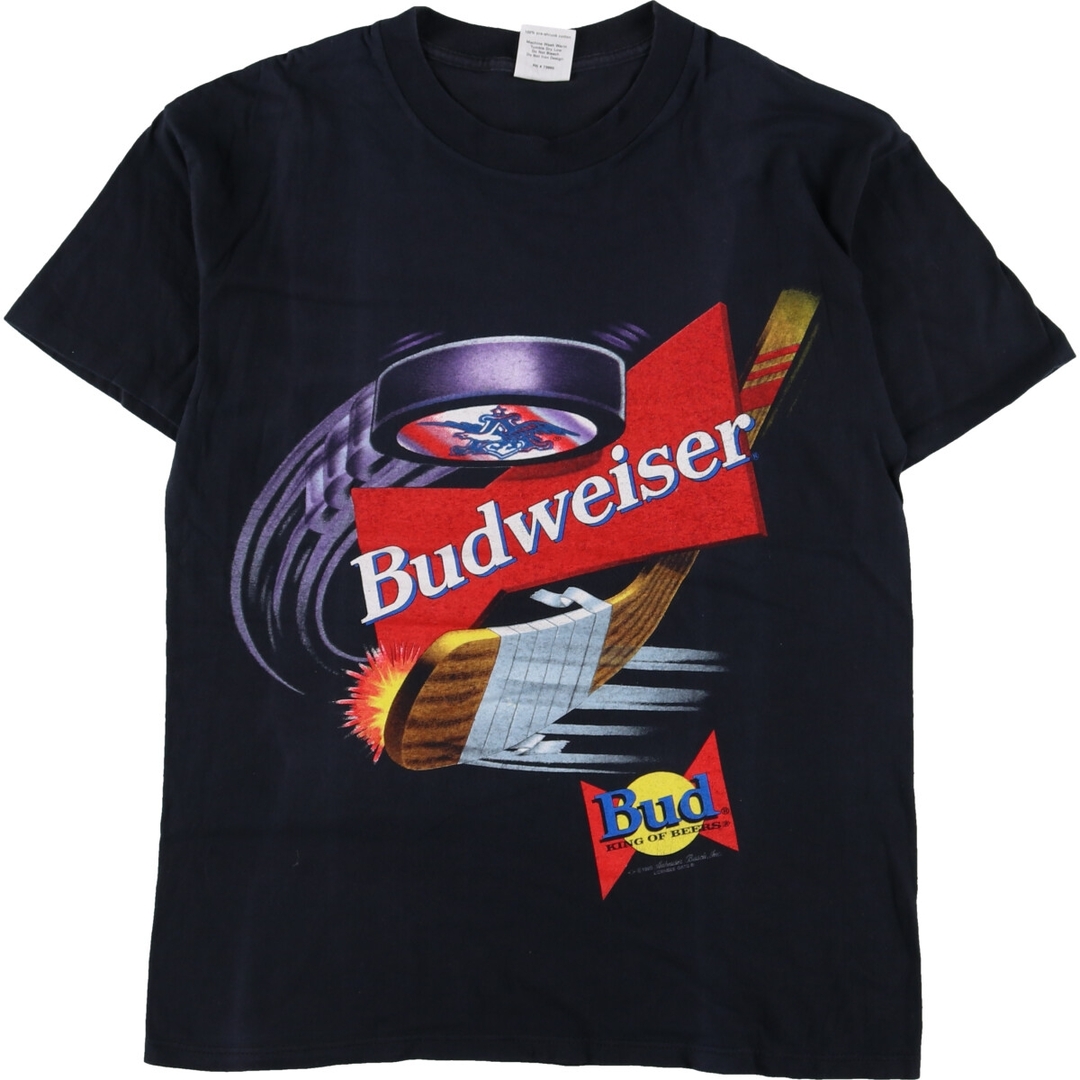 90年代 WILD OATS Budweiser バドワイザー アドバタイジングTシャツ USA製 メンズM ヴィンテージ /eaa329502