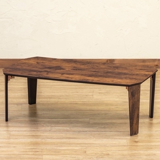 PARKER 折脚テーブル 90×50 ヴィンテージブラウン(ローテーブル)