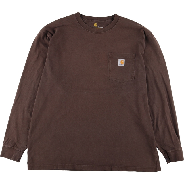 カーハート Carhartt ORIGINAL FIT 半袖 ワンポイントロゴポケットTシャツ メンズXXL /eaa329523