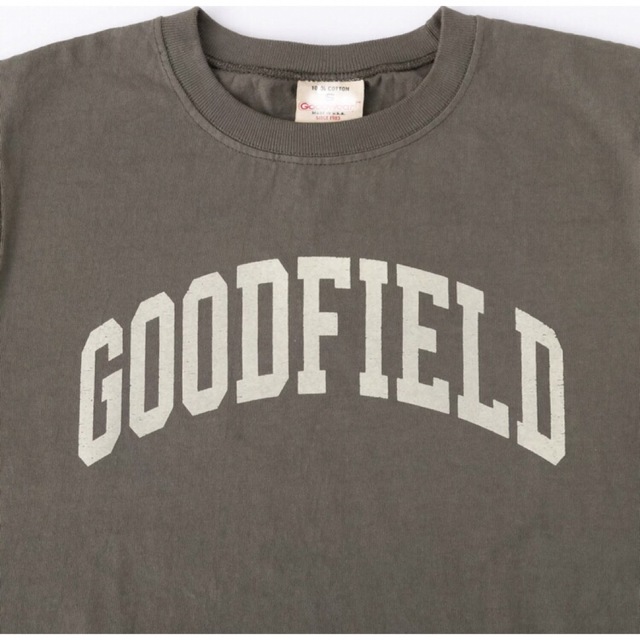 GOOD WEAR(グッドウェアー)のグッドウェア　クルーネック半袖リブロゴTシャツ レディースのトップス(Tシャツ(半袖/袖なし))の商品写真