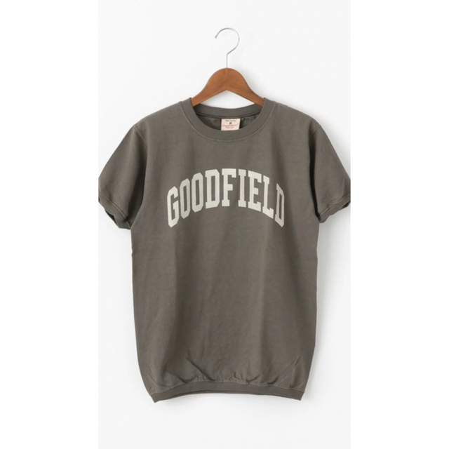GOOD WEAR(グッドウェアー)のグッドウェア　クルーネック半袖リブロゴTシャツ レディースのトップス(Tシャツ(半袖/袖なし))の商品写真