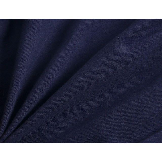 ベビー ロンパース  シャツ フリル 70 韓国子供服  ネイビー キッズ/ベビー/マタニティのベビー服(~85cm)(ロンパース)の商品写真