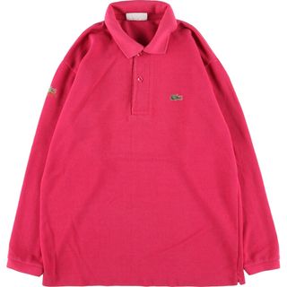 ラコステ(LACOSTE)の古着 70年代 ラコステ LACOSTE CHEMISE フレンチラコステ 長袖 ポロシャツ メンズM ヴィンテージ /eaa331211(ポロシャツ)