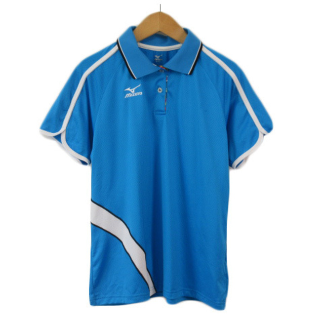 MIZUNO(ミズノ)のミズノ MIZUNO ソフトテニス ゲームシャツ XL青 ブルー スポーツ/アウトドアのテニス(ウェア)の商品写真