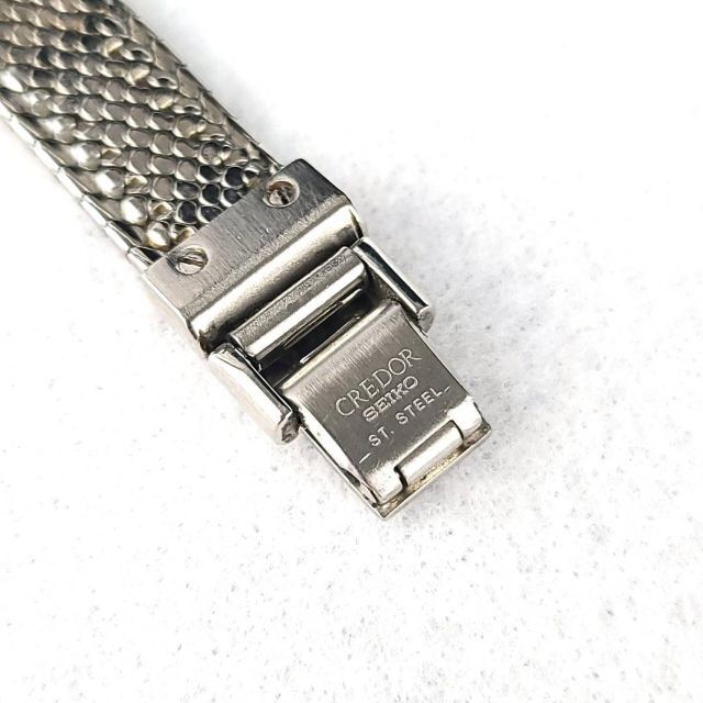 ☆【美品稼働品】セイコー SEIKO クレドール 18KT×SS ダイヤベゼル