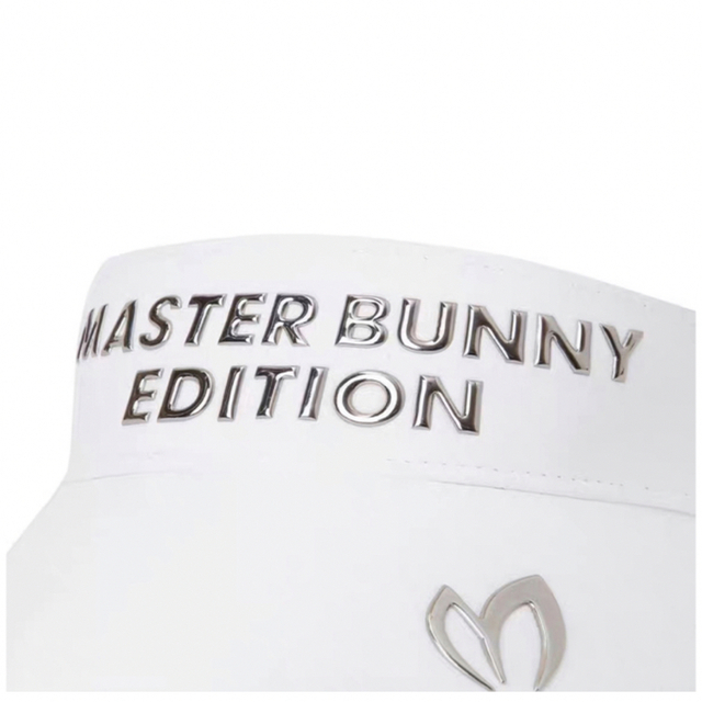 MASTER BUNNY EDITION(マスターバニーエディション)のマスターバニー　サンバイザー　ホワイト　ブラック スポーツ/アウトドアのゴルフ(その他)の商品写真