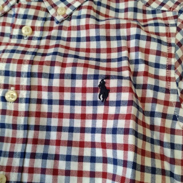 Ralph Lauren(ラルフローレン)のラルフローレン 半袖シャツ 4T チェックシャツ キッズ/ベビー/マタニティのキッズ服男の子用(90cm~)(Tシャツ/カットソー)の商品写真
