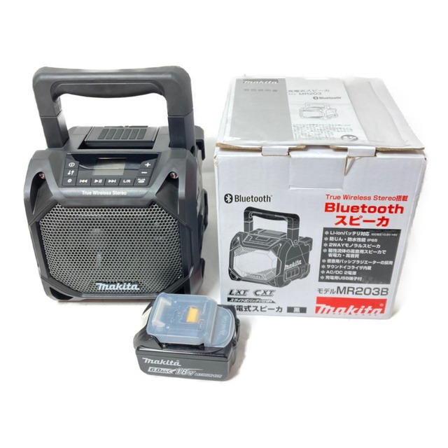 ＊＊MAKITA マキタ 10.8V~18V 充電式スピーカー Bluetooth バッテリ1個付属 (充電器なし） MR203