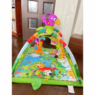 フィッシャープライス(Fisher-Price)のマテル フィッシャープライス レインフォレストデラックスジム2(ベビージム)