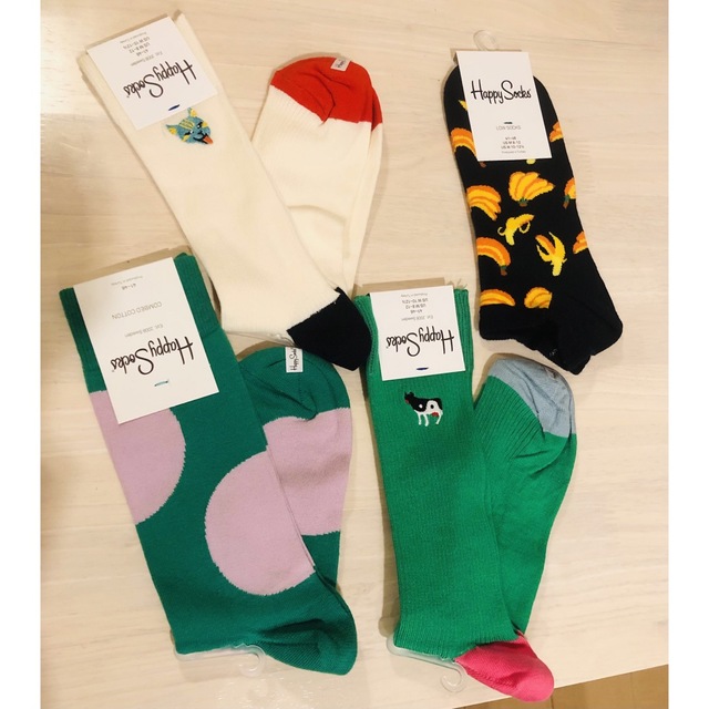 Happy Socks(ハッピーソックス)の【新品タグ付き】Happy socks サイズ41-46 メンズのレッグウェア(ソックス)の商品写真