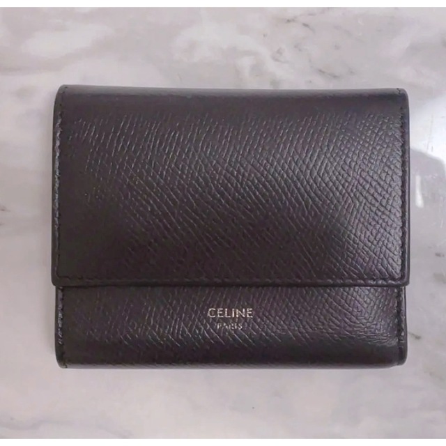 【美品】セリーヌ CELINE スモール トリフォールドウォレット ミニ財布