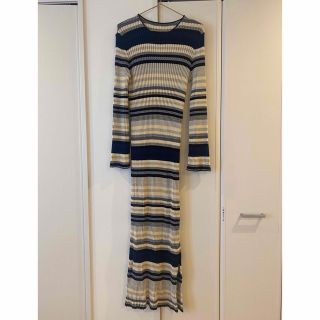 アメリヴィンテージ(Ameri VINTAGE)の⭐︎ MULTI BORDER KNIT DREES ⭐︎(ロングワンピース/マキシワンピース)