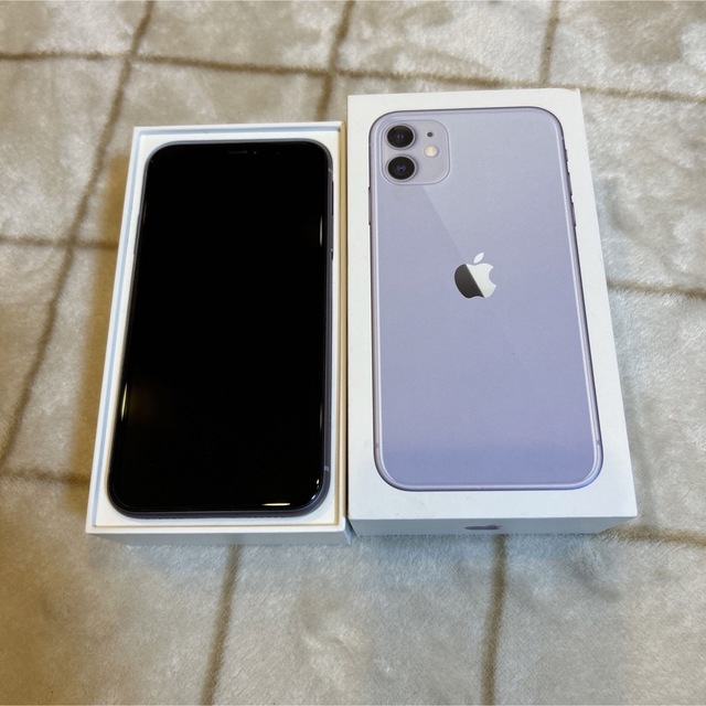 スマホ/家電/カメラiPhone11 パープル 128GB simフリー