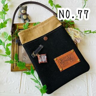 ✩.*˚NO.77 ハンドメイド　ポーチ　帆布 (ポーチ)