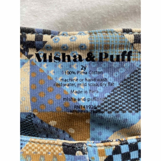 【新品、完売品】 misha \u0026puff パッチワーク　ワンピース　2y